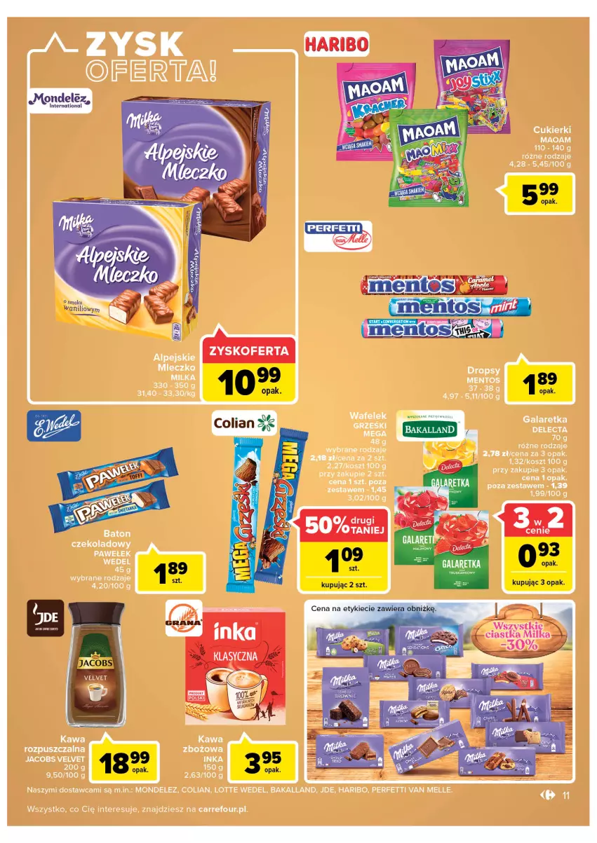 Gazetka promocyjna Carrefour - Gazetka Carrefour - ważna 19.04 do 30.04.2022 - strona 11 - produkty: Ciastka, Gala, Galaretka