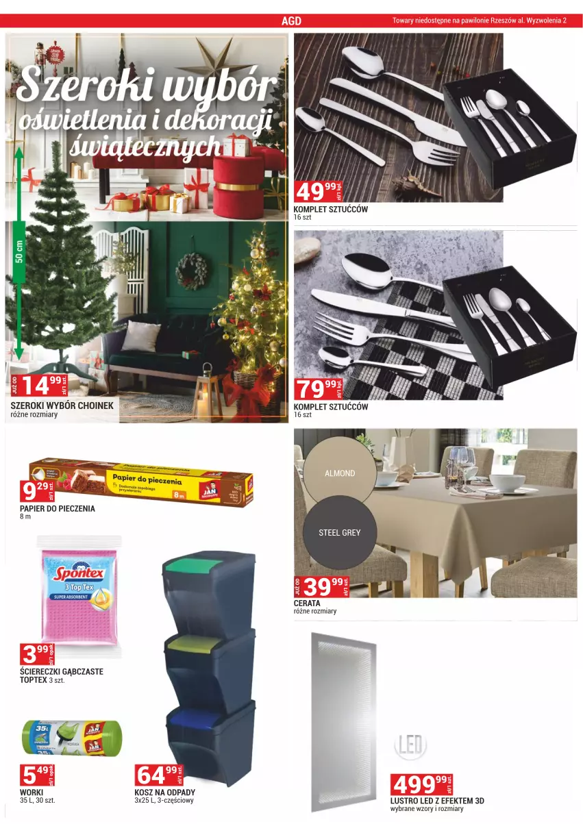 Gazetka promocyjna Merkury Market - ważna 01.12 do 31.12.2023 - strona 13 - produkty: Kosz, Kosz na odpady, Lustro, Lustro LED, Papier, Papier do pieczenia, Piec, Top