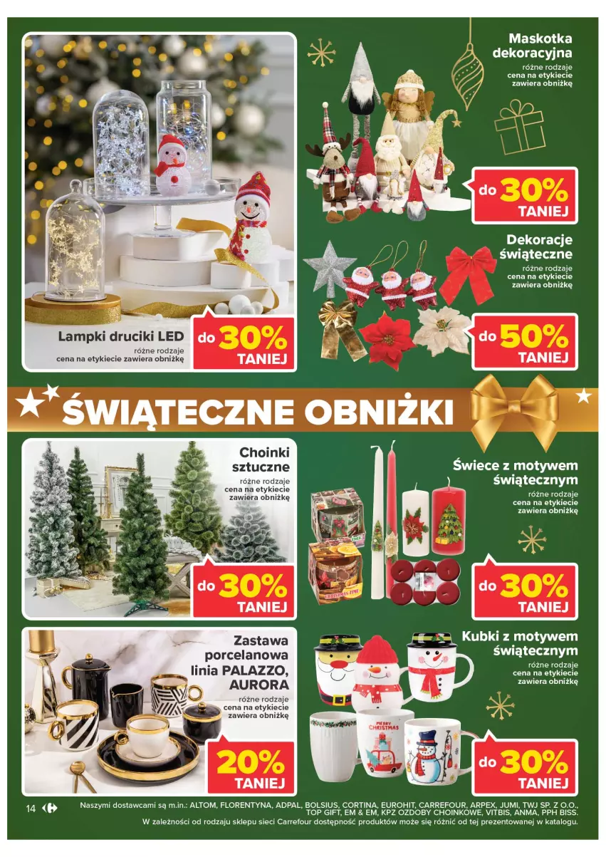 Gazetka promocyjna Carrefour - Gazetka Market - ważna 19.12 do 24.12.2022 - strona 14 - produkty: Bols, Bolsius, Fa, Por, Top