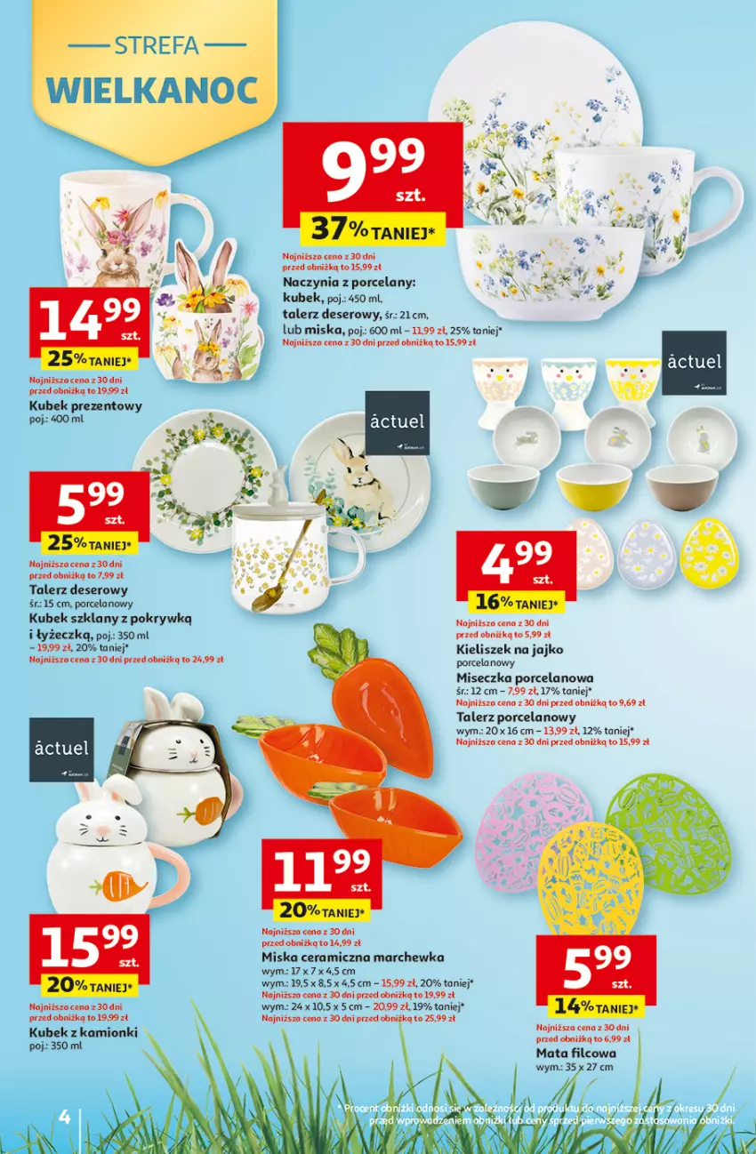 Gazetka promocyjna Auchan - Gazetka 30 Lat Hipermarket Auchan - ważna 31.03 do 04.04.2026 - strona 4 - produkty: Deser, Kieliszek, Kubek, Marchewka, Miseczka, Miska, Por, Ser, Talerz, Talerz deserowy