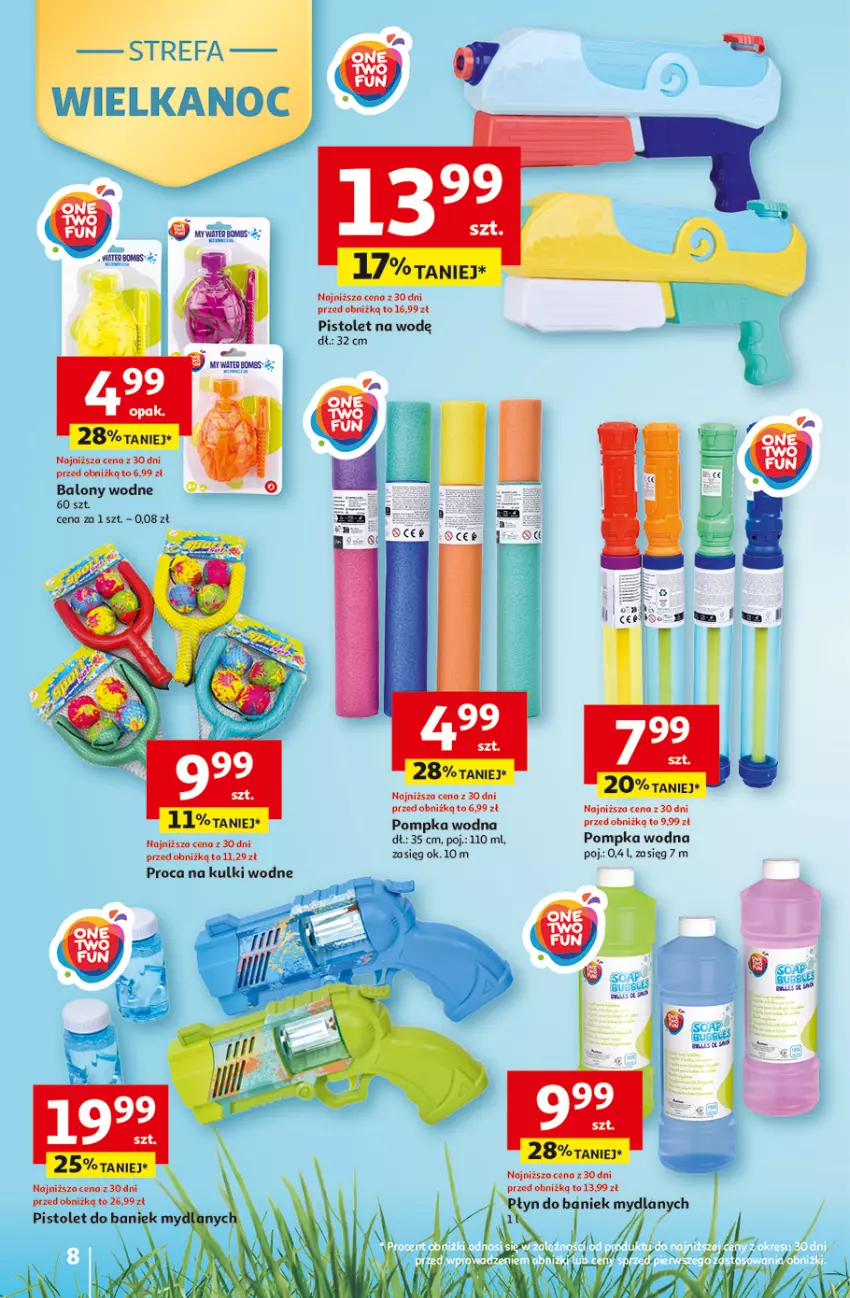 Gazetka promocyjna Auchan - Gazetka 30 Lat Hipermarket Auchan - ważna 31.03 do 04.04.2026 - strona 8 - produkty: Balony, Pistolet, Pompka