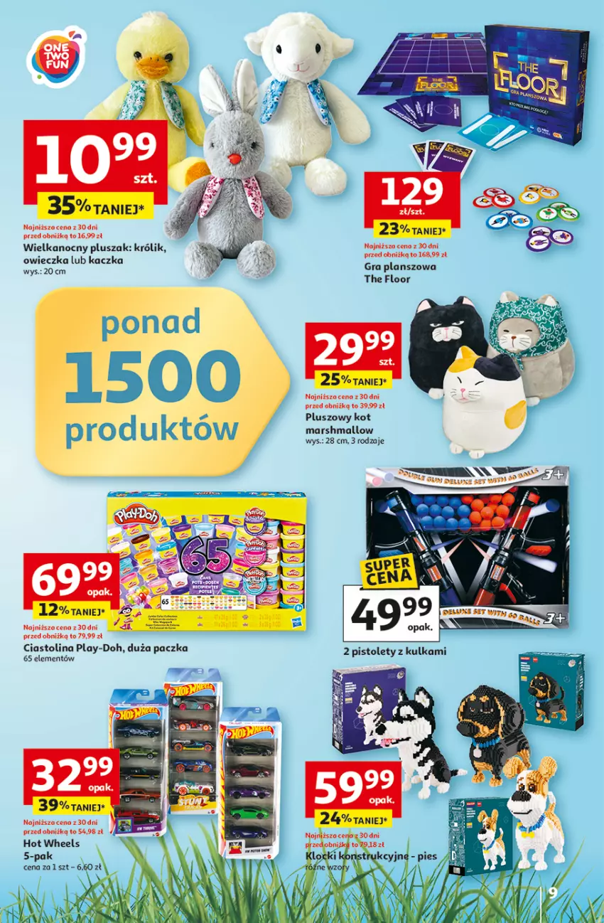 Gazetka promocyjna Auchan - Gazetka 30 Lat Hipermarket Auchan - ważna 31.03 do 04.04.2026 - strona 9 - produkty: Dell, Gra, Hot Wheels, Kaczka, Klocki, Królik, Mars, Play-Doh, Pluszak
