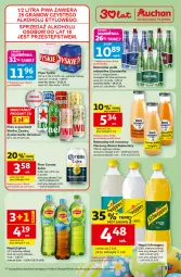 Gazetka promocyjna Auchan - Gazetka 30 Lat Hipermarket Auchan - Gazetka - ważna od 04.04 do 04.04.2026 - strona 31 - produkty: Piwa, Piwo, Sok, Gin, Gra, Heineken, Tyskie, Warka, Schweppes, Lipton, Corona Extra, Woda mineralna, Woda, Napój, Cisowianka