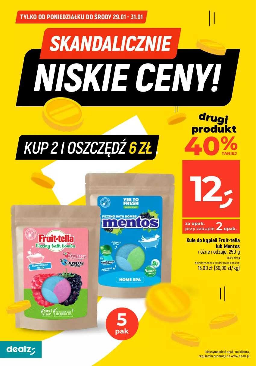 Gazetka promocyjna Dealz - Oszczędzaj każdego dnia! - ważna 29.01 do 31.01.2024 - strona 6 - produkty: Mentos, Papier, Ser