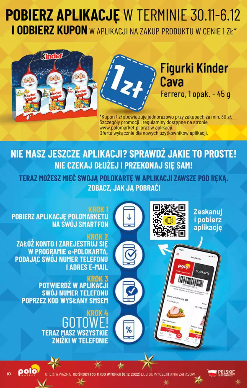 Gazetka promocyjna PoloMarket - Gazetka pomocyjna - ważna 30.11 do 06.12.2022 - strona 10 - produkty: Ferrero, Kinder, Tera