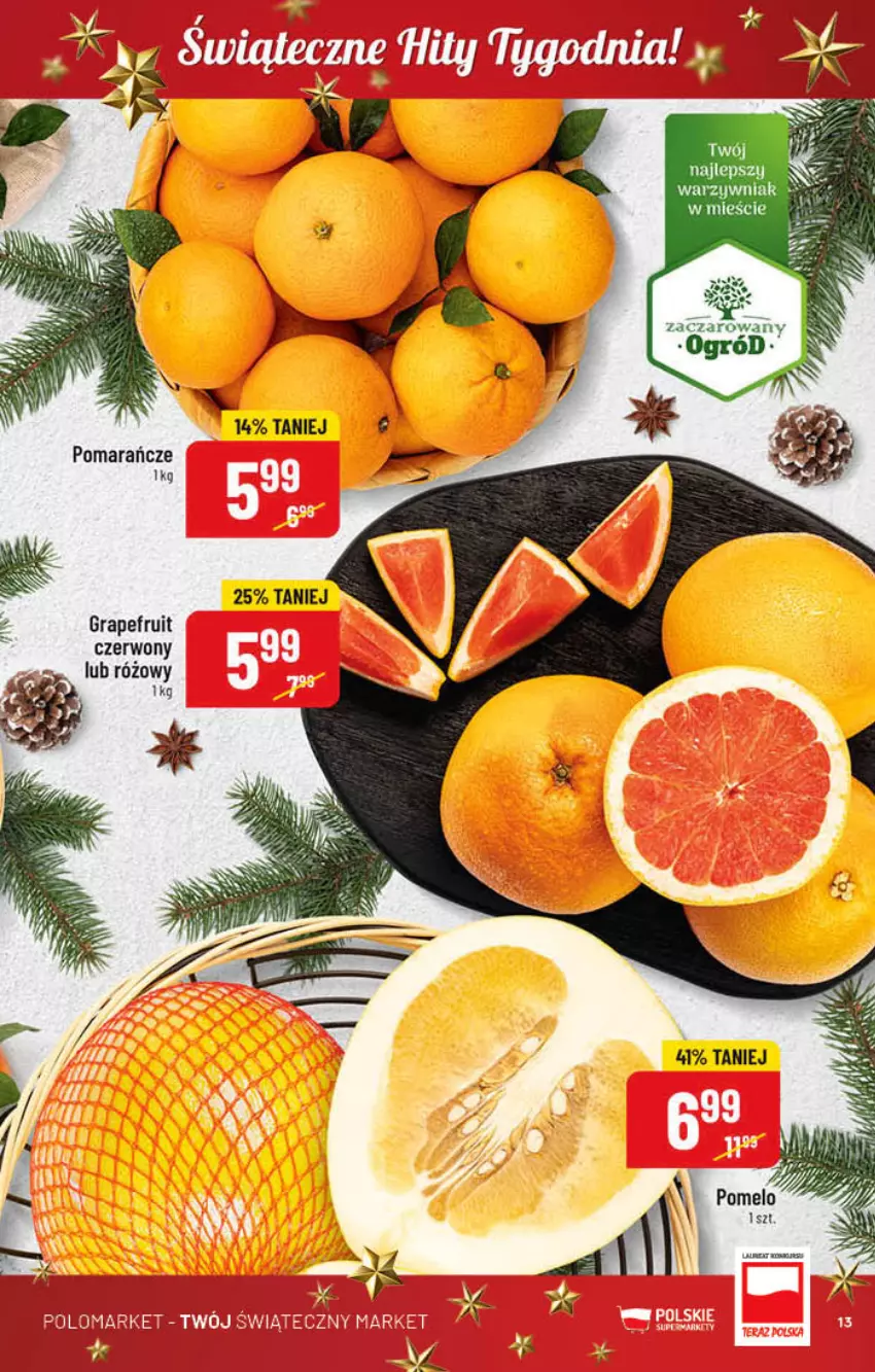 Gazetka promocyjna PoloMarket - Gazetka pomocyjna - ważna 30.11 do 06.12.2022 - strona 13 - produkty: Gra, Laur, Pomarańcze, Pomelo