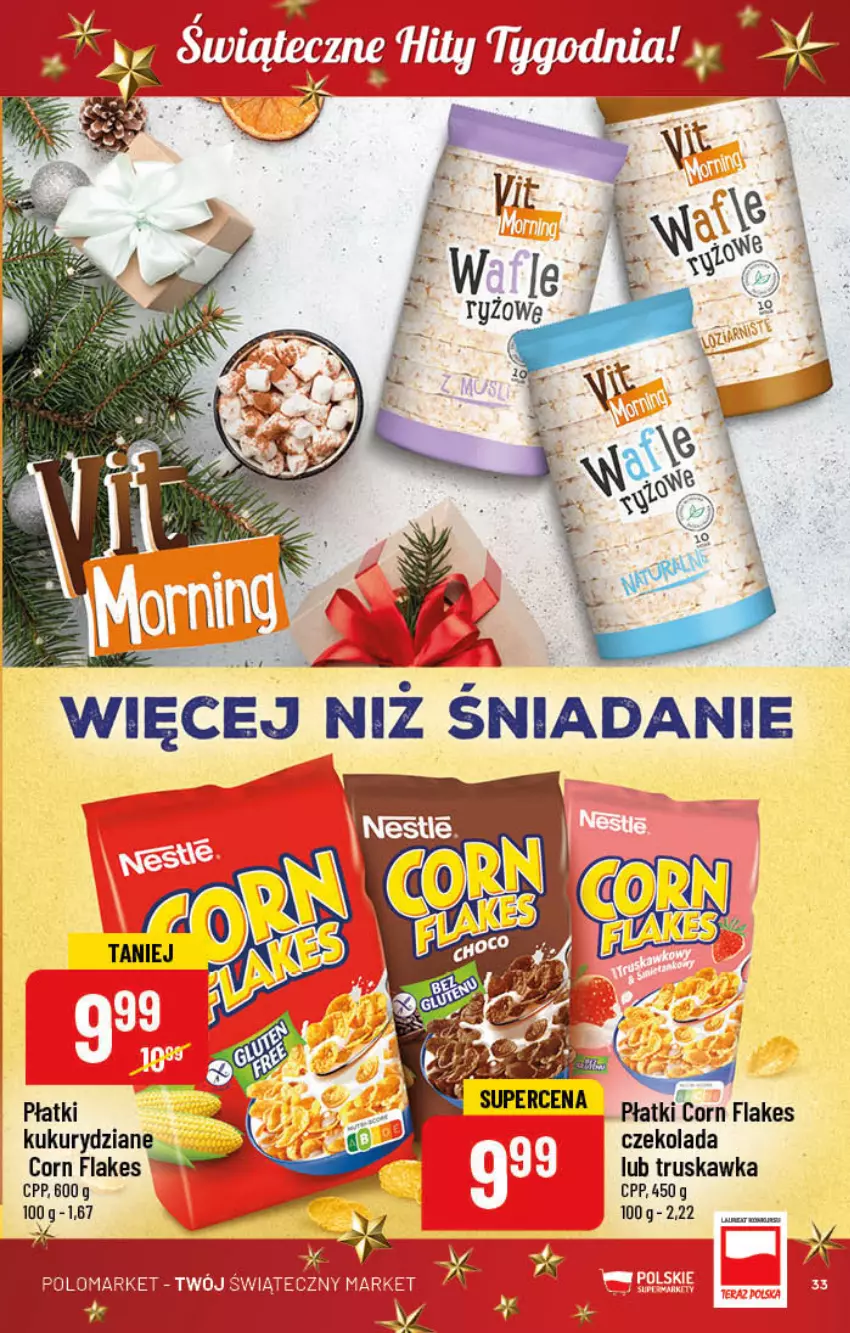 Gazetka promocyjna PoloMarket - Gazetka pomocyjna - ważna 30.11 do 06.12.2022 - strona 33 - produkty: Corn flakes, Czekolada