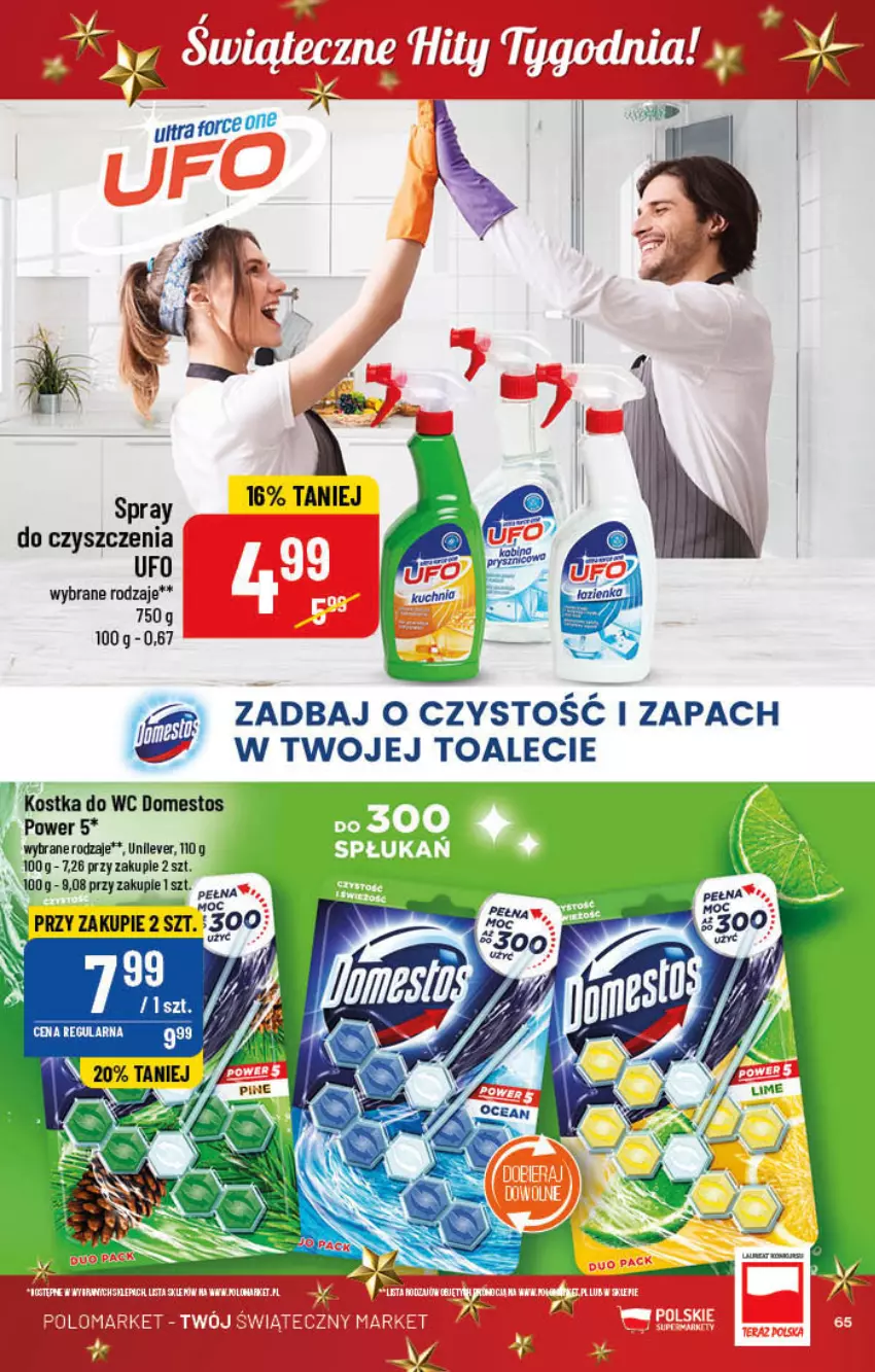 Gazetka promocyjna PoloMarket - Gazetka pomocyjna - ważna 30.11 do 06.12.2022 - strona 65 - produkty: Domestos, Kostka do wc