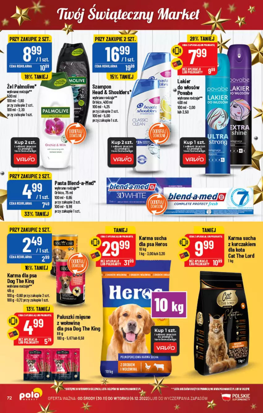 Gazetka promocyjna PoloMarket - Gazetka pomocyjna - ważna 30.11 do 06.12.2022 - strona 72 - produkty: BIC, Gry, Kurczak, Lakier, Palmolive, Sucha karma, Szampon