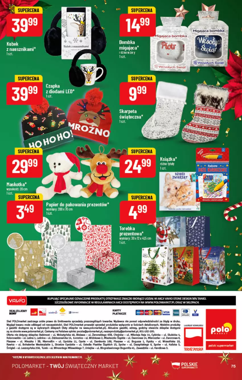 Gazetka promocyjna PoloMarket - Gazetka pomocyjna - ważna 30.11 do 06.12.2022 - strona 75 - produkty: BIC, Dres, Inka, Karp, Książka, Kubek, Laur, Nike, Papier, Papier do pakowania, Piast, Sok