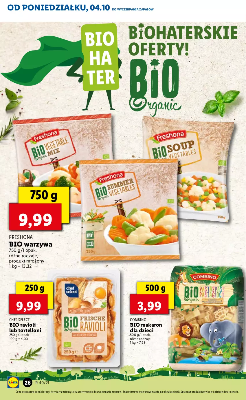 Gazetka promocyjna Lidl - GAZETKA - ważna 04.10 do 06.10.2021 - strona 26 - produkty: Dzieci, Makaron, Tortelloni, Warzywa