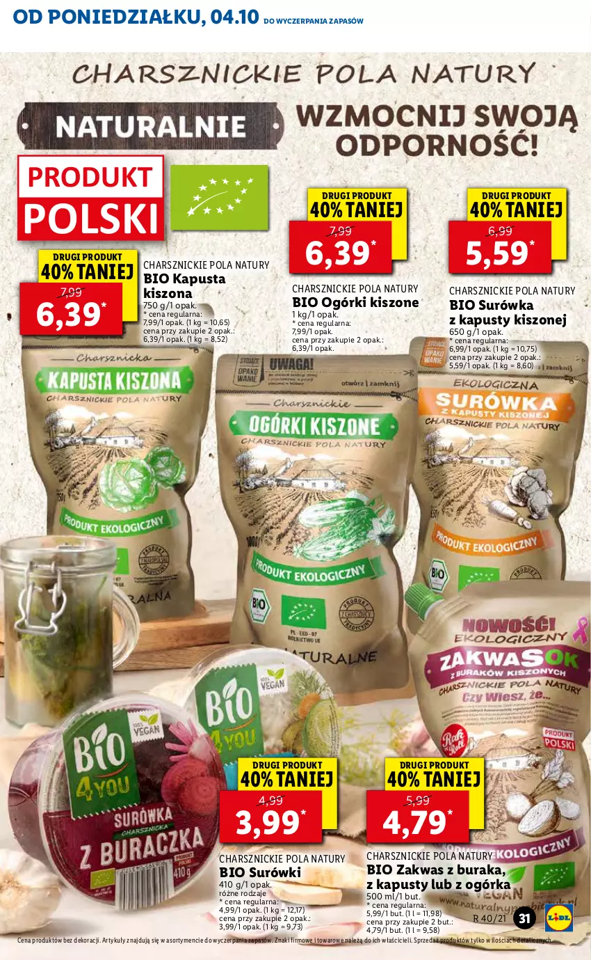 Gazetka promocyjna Lidl - GAZETKA - ważna 04.10 do 06.10.2021 - strona 31 - produkty: Surówka