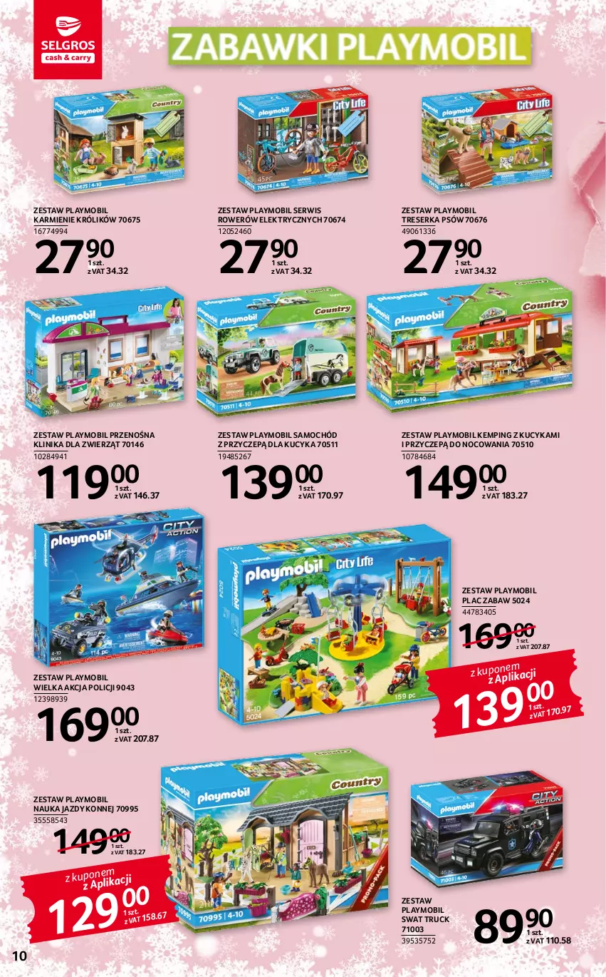 Gazetka promocyjna Selgros - Katalog Zabawki - ważna 22.04 do 31.12.2022 - strona 10 - produkty: Karmi, Królik, Mobil, Playmobil, Rower, Samochód, Ser