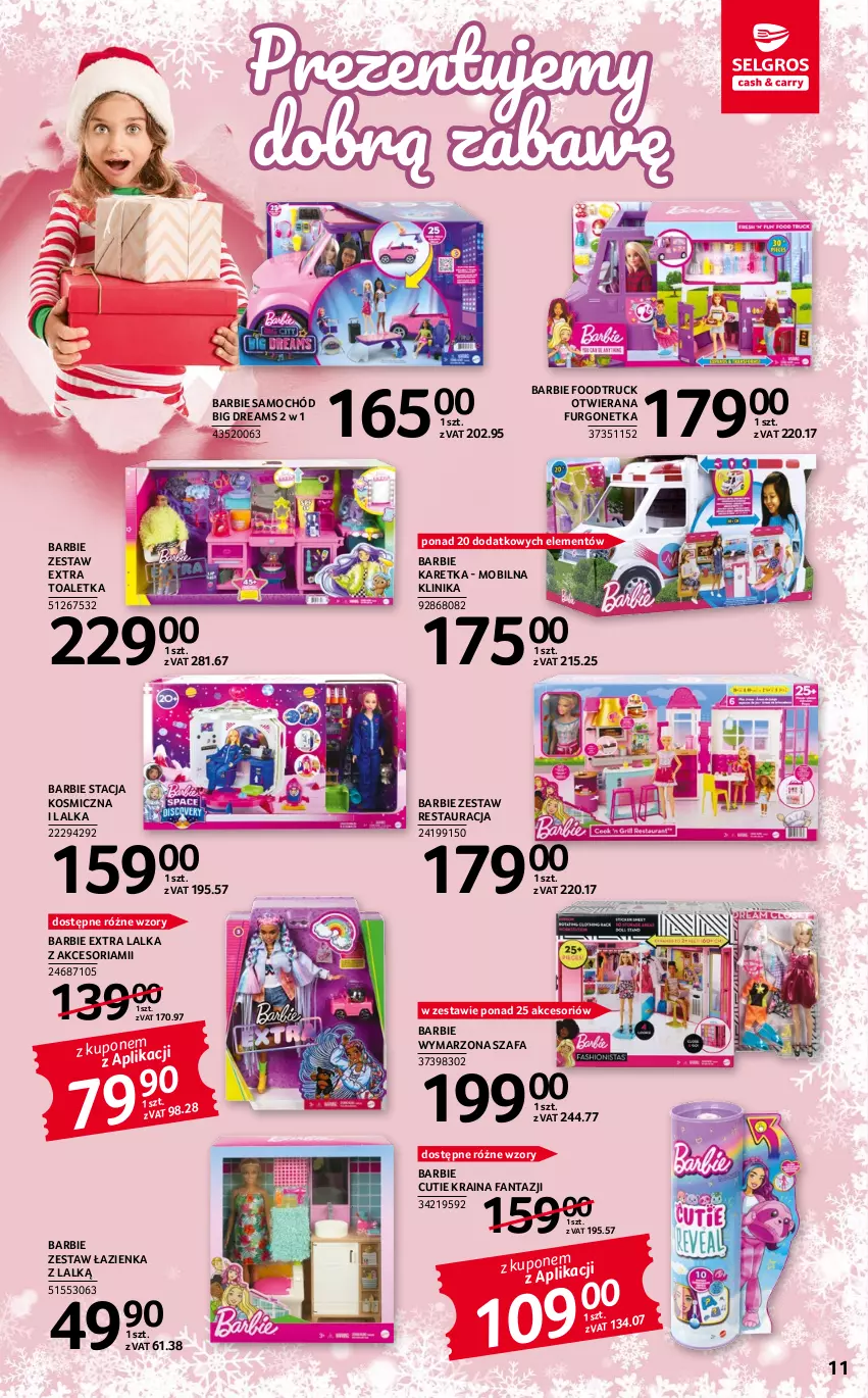 Gazetka promocyjna Selgros - Katalog Zabawki - ważna 22.04 do 31.12.2022 - strona 11 - produkty: Barbie, Fa, Fanta, Lalka, Mobil, Samochód, Szafa, Toaletka, Urgo