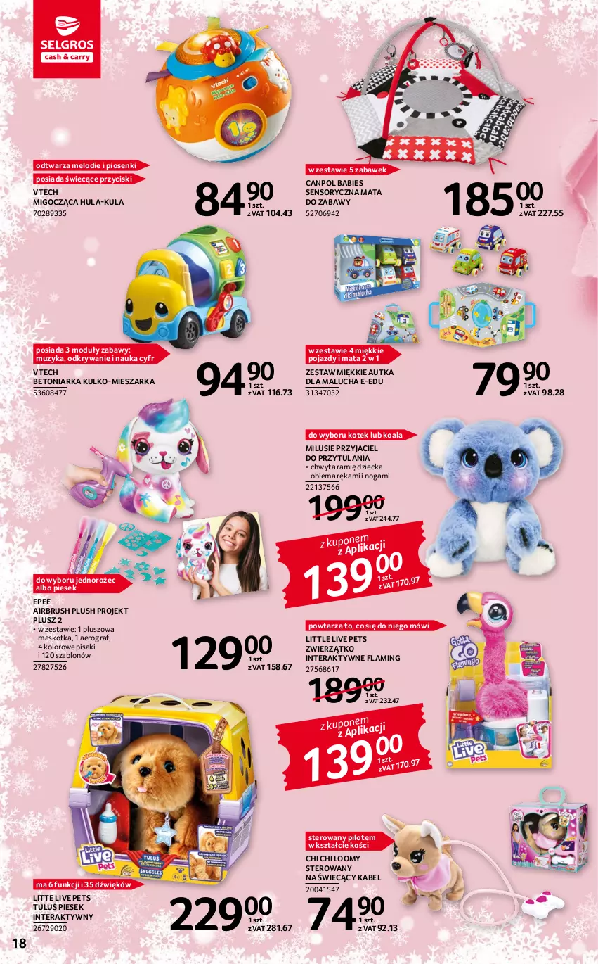 Gazetka promocyjna Selgros - Katalog Zabawki - ważna 22.04 do 31.12.2022 - strona 18 - produkty: Canpol, EPEE, Gra, Jednorożec, Kotek, Pojazd, Tera