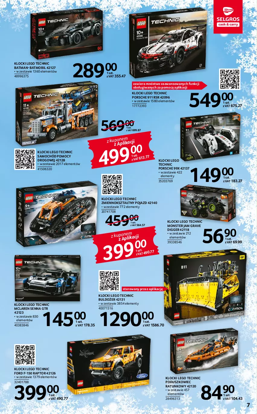 Gazetka promocyjna Selgros - Katalog Zabawki - ważna 22.04 do 31.12.2022 - strona 7 - produkty: Buldożer, Gra, Klocki, LEGO, LEGO Technic, Mobil, Pojazd, Por, Samochód