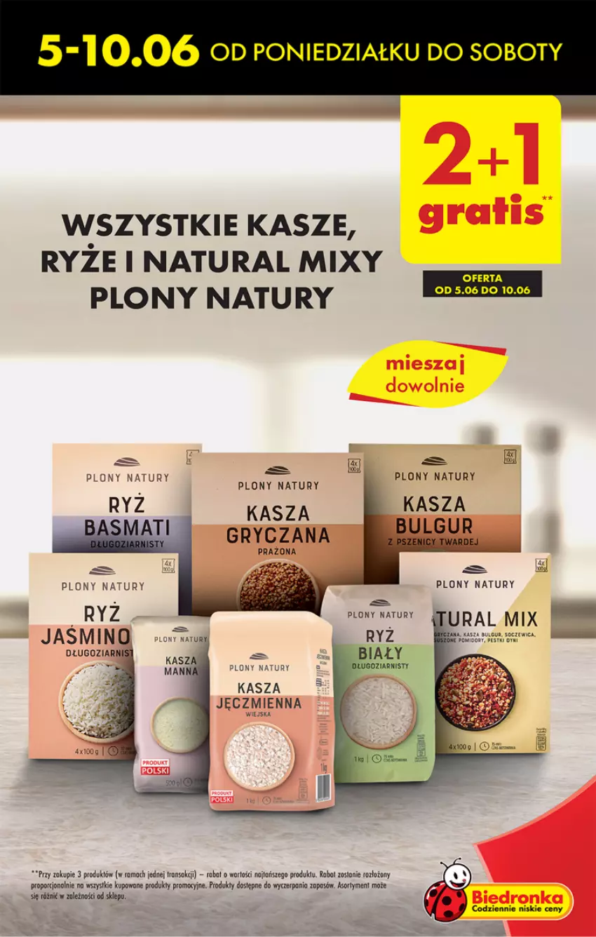 Gazetka promocyjna Biedronka - ważna 05.06 do 10.06.2023 - strona 15 - produkty: Fa, Gry, Kasza, LG, Por, Rama, Ryż, Tran