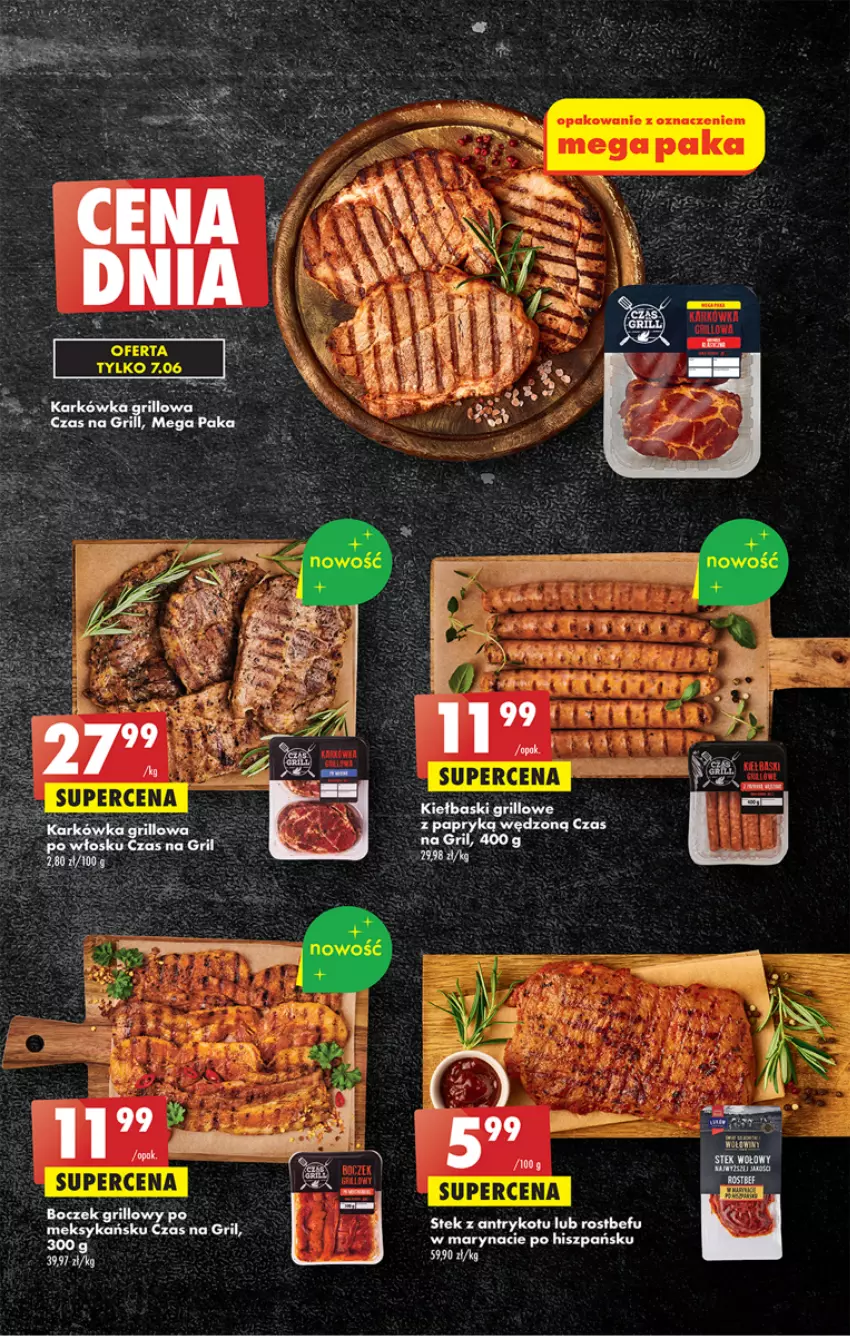 Gazetka promocyjna Biedronka - ważna 05.06 do 10.06.2023 - strona 29 - produkty: Boczek, Grill, Por, Rostbef, Stek