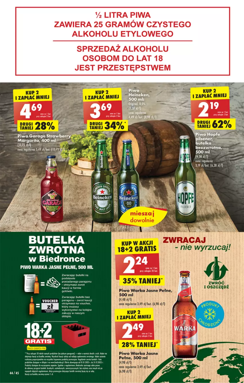 Gazetka promocyjna Biedronka - ważna 05.06 do 10.06.2023 - strona 44 - produkty: Dron, Olej, Piwo, Warka