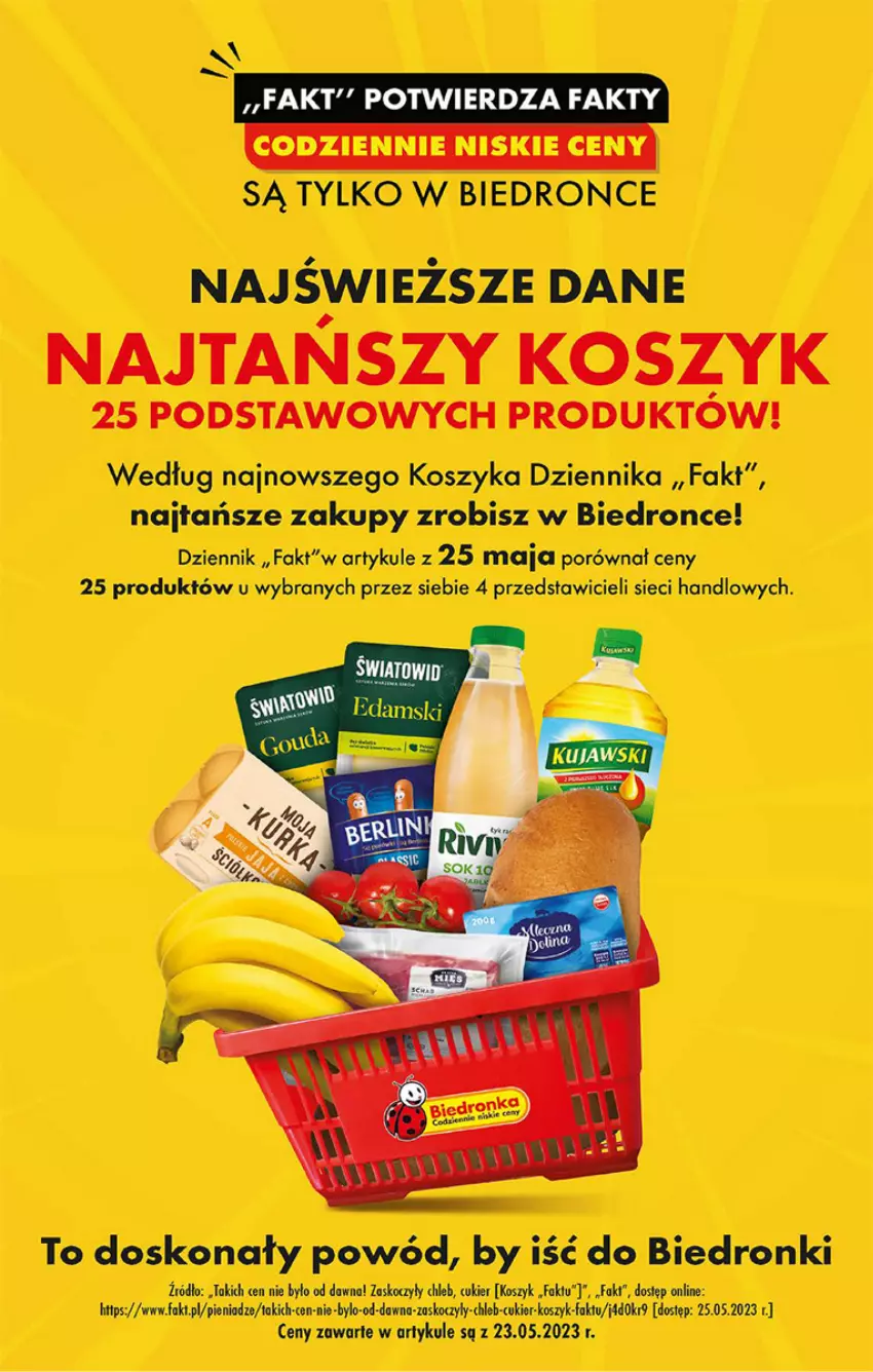 Gazetka promocyjna Biedronka - ważna 05.06 do 10.06.2023 - strona 57 - produkty: Chleb, Cukier, Dron, Fa, Koc, Kosz, Por