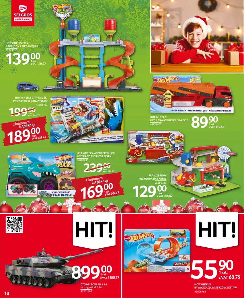 Gazetka promocyjna Selgros - Oferta przemysłowa - ważna 01.12 do 14.12.2022 - strona 18 - produkty: Fa, Hot Wheels, Monster truck, Por, Sport, Tran