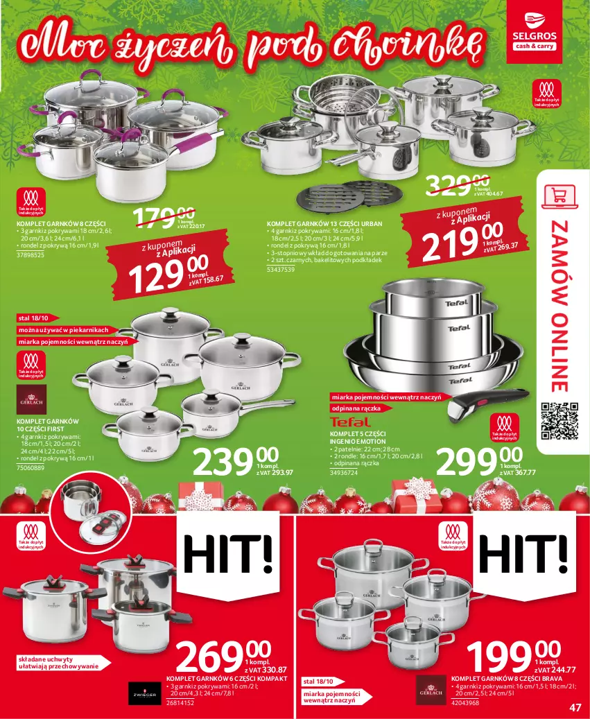 Gazetka promocyjna Selgros - Oferta przemysłowa - ważna 01.12 do 14.12.2022 - strona 47 - produkty: Miarka, Piekarnik, Podkład, Pokrywa, Rondel, Top, Uchwyty