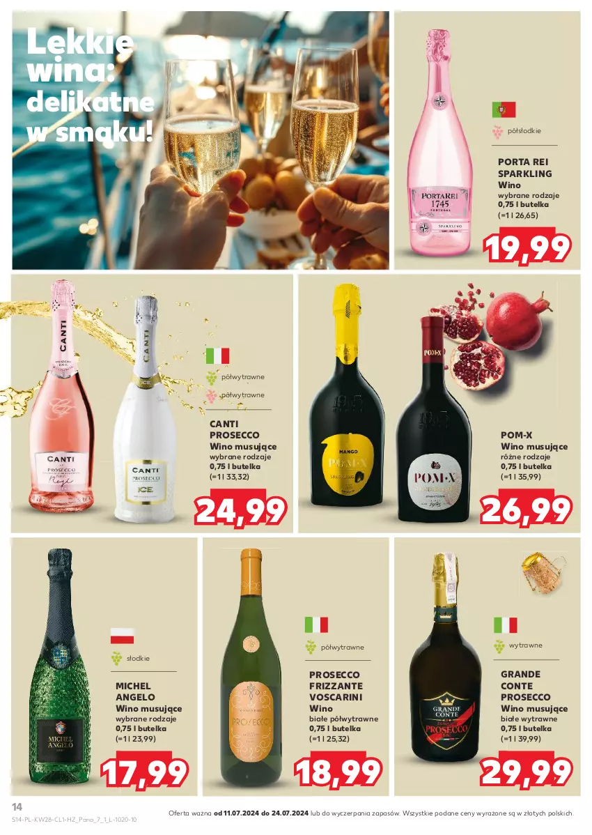 Gazetka promocyjna Kaufland - Barek Kauflandu - ważna 11.07 do 24.07.2024 - strona 14 - produkty: Gra, Mus, Por, Prosecco, Wino, Wino białe, Wino musujące