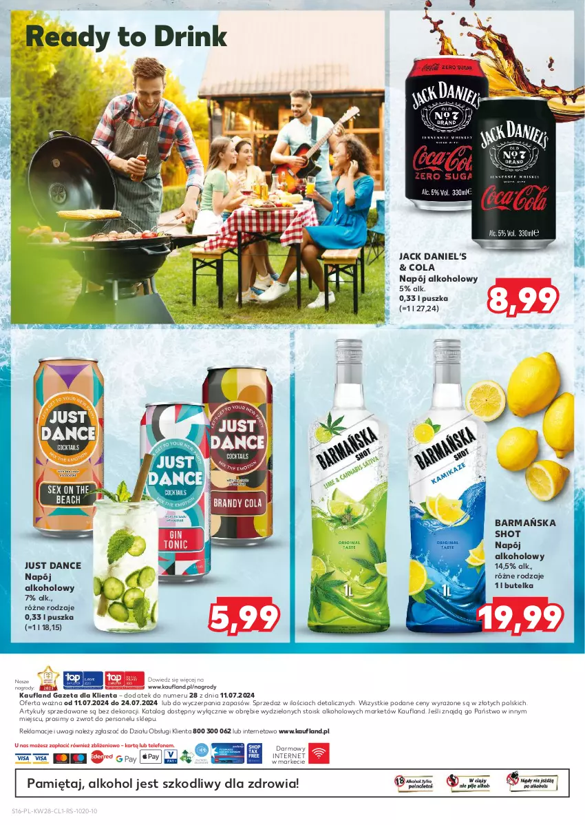 Gazetka promocyjna Kaufland - Barek Kauflandu - ważna 11.07 do 24.07.2024 - strona 16 - produkty: Mięta, Napój, Wagi