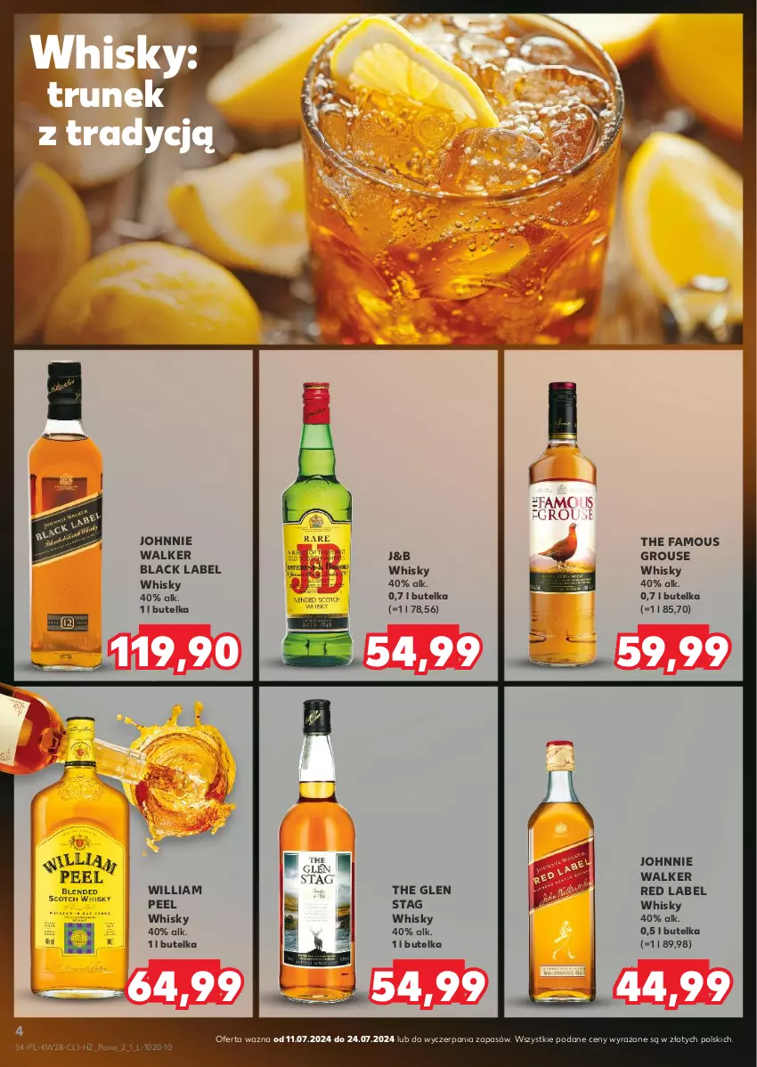 Gazetka promocyjna Kaufland - Barek Kauflandu - ważna 11.07 do 24.07.2024 - strona 4 - produkty: Fa, Johnnie Walker, Lack, The Famous Grouse, Whisky