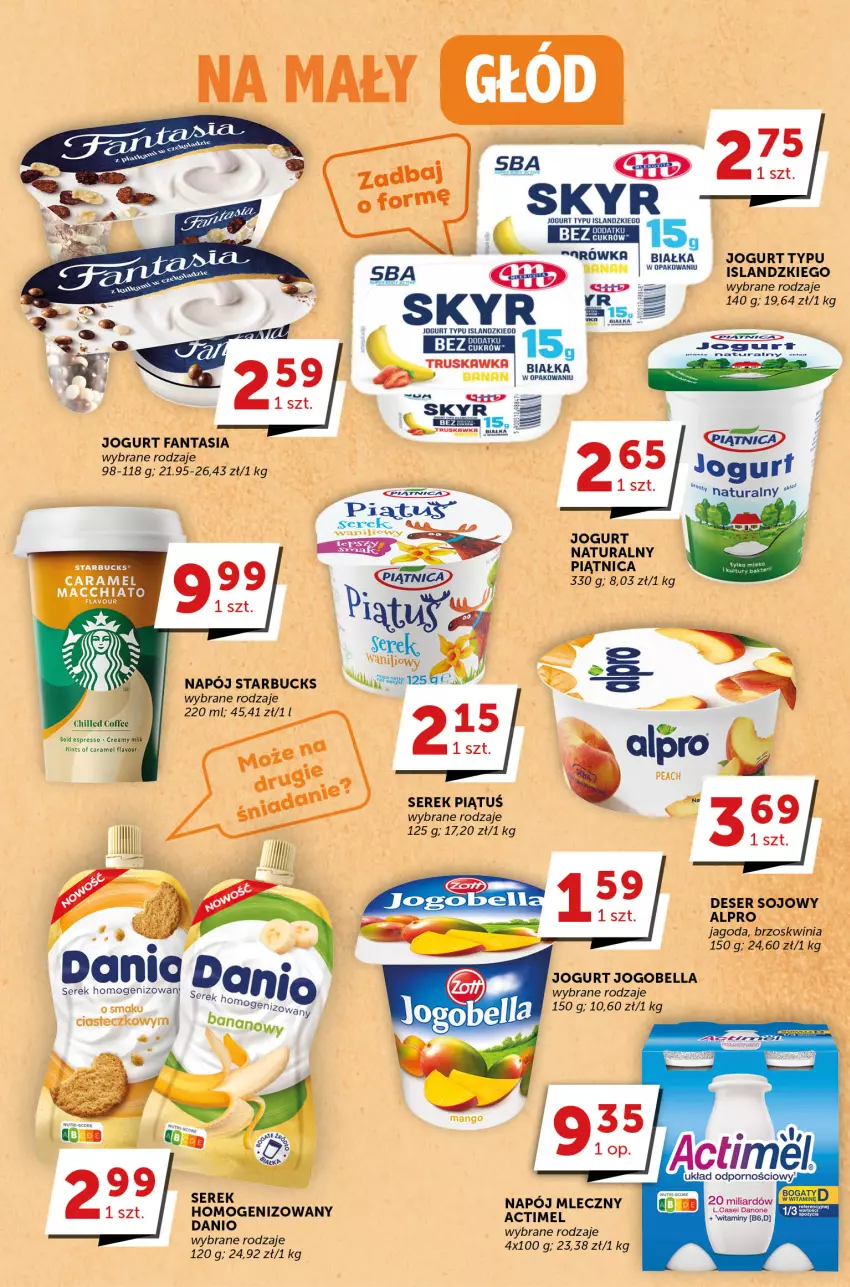 Gazetka promocyjna Groszek - ważna 18.05 do 30.05.2023 - strona 6 - produkty: Actimel, Alpro, Bell, Bella, Danio, Deser, Fa, Fanta, Isla, Jogobella, Jogurt, Napój, Napój mleczny, Piątnica, Ser, Serek