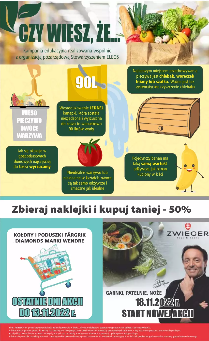 Gazetka promocyjna Arhelan - Gazetka - ważna 04.11 do 13.11.2022 - strona 20 - produkty: Chleb, Chlebak, Klej, Kosz, Mięso, Noż, Owoce, Piec, Pieczywo, Szafka, Warzywa, Woreczek