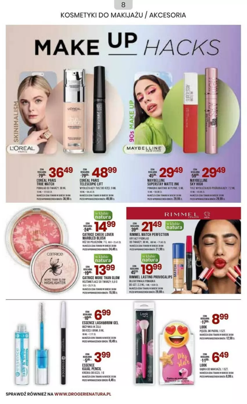 Gazetka promocyjna Drogerie Natura - ważna 22.08 do 04.09.2023 - strona 15 - produkty: Bell, Fa, Makijaż, Maybelline