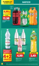 Gazetka promocyjna Lidl - GAZETKA - Gazetka - ważna od 21.10 do 21.10.2023 - strona 32 - produkty: Mus, Gra, Premiere, Coca-Cola, Napoje, Winogrona, Muszynianka, Napój gazowany, Tymbark, Fanta, Woda, Wino, Sprite, Mango, Napój, Mięta, Magnez, Fa