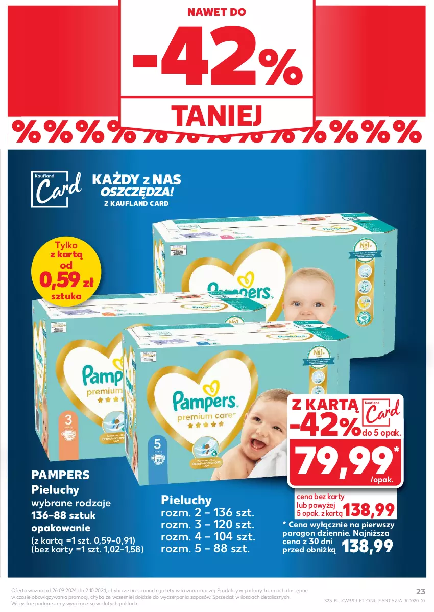 Gazetka promocyjna Kaufland - Gazetka tygodnia - ważna 26.09 do 02.10.2024 - strona 23 - produkty: Fa, Fanta, Pampers, Pieluchy