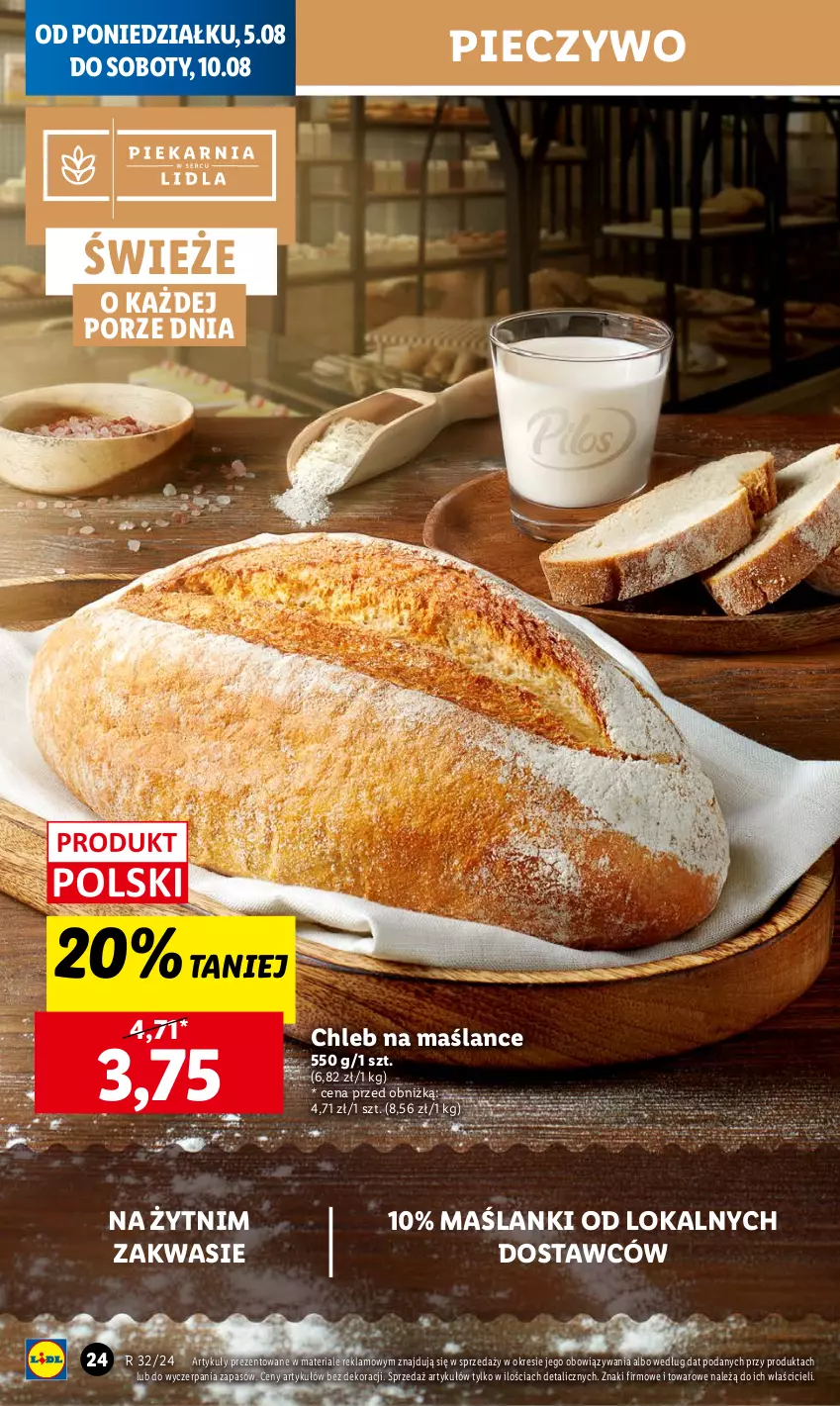 Gazetka promocyjna Lidl - GAZETKA - ważna 05.08 do 07.08.2024 - strona 26 - produkty: Chleb, Lanki, Piec, Pieczywo, Por