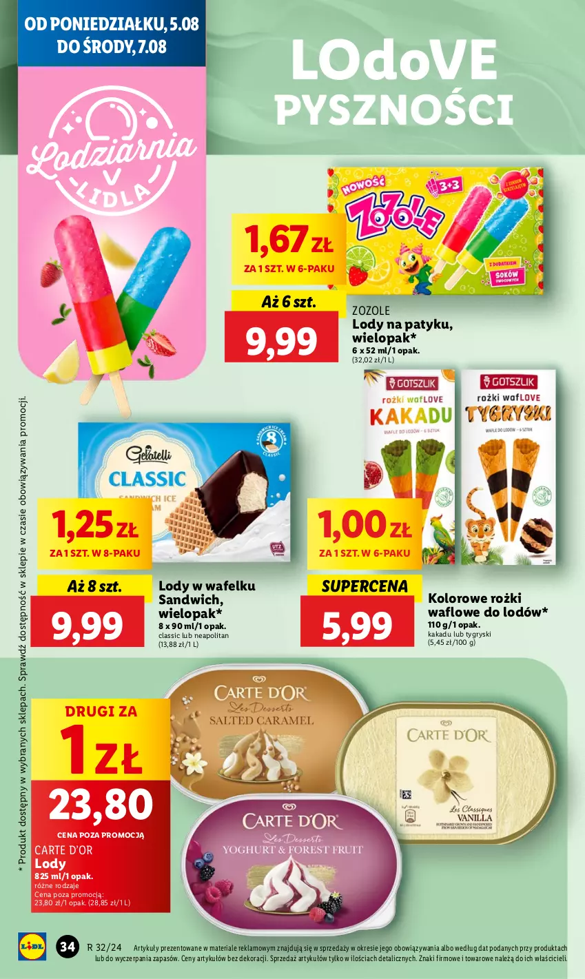 Gazetka promocyjna Lidl - GAZETKA - ważna 05.08 do 07.08.2024 - strona 36 - produkty: Dove, Gry, Lody