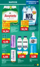 Gazetka promocyjna Lidl - GAZETKA - Gazetka - ważna od 07.08 do 07.08.2024 - strona 41 - produkty: Nałęczowianka, Mus, Napój energetyczny, Napoje, Napój izotoniczny, Muszynianka, Oshee, Woda mineralna, Woda, Napój, Magnez, Grejpfrut