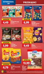 Gazetka promocyjna Lidl - GAZETKA - Gazetka - ważna od 07.08 do 07.08.2024 - strona 48 - produkty: Ketchup, Ser, Lajkonik, Orzeszki, Chipsy, Chrupki, Pizza, Lorenz, Monster Munch, Precelki, Orzeszki ziemne, Lay’s