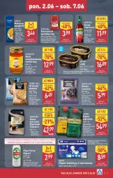 Gazetka promocyjna Aldi - Oferta weekendowa - Gazetka - ważna od 07.06 do 07.06.2025 - strona 3 - produkty: Piwa, Piwo, Lubella, Koncentrat pomidorowy, Makaron, Por, Gry, Gra, Papier, Orzeszki, Kawa ziarnista, Bell, Kawa, Papier toaletowy, Lody, Perła, Spaghetti, Miód, Syrop, Bella, Pudliszki, Jacobs, Orzeszki ziemne, Herbapol, Nektar