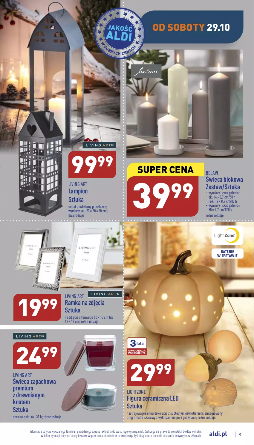 Gazetka promocyjna Aldi - Zaplanuj zakupy wcześniej - ważna 26.10 do 29.10.2022 - strona 9 - produkty: Gra, Lampion, Rama, Ramka