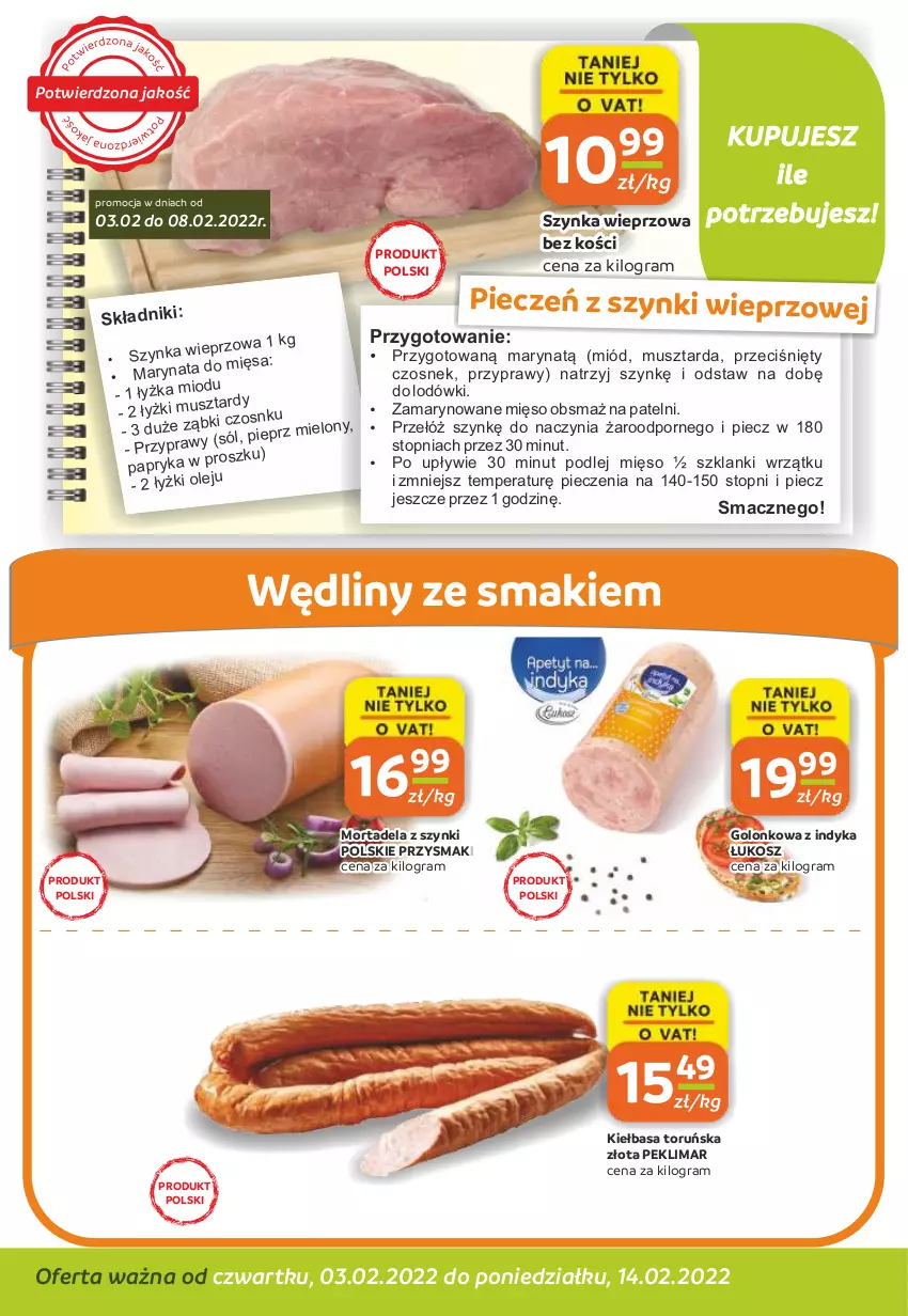 Gazetka promocyjna Gama - Gazetka Gama - ważna 14.02.2022 do 03.02.2023 - strona 2 - produkty: Czosnek, Gra, Kiełbasa, Kosz, Lanki, Mięso, Miód, Mus, Musztarda, Papryka, Piec, Por, Przyprawy, Przysmaki, Sól, Szynka, Szynka wieprzowa, Top