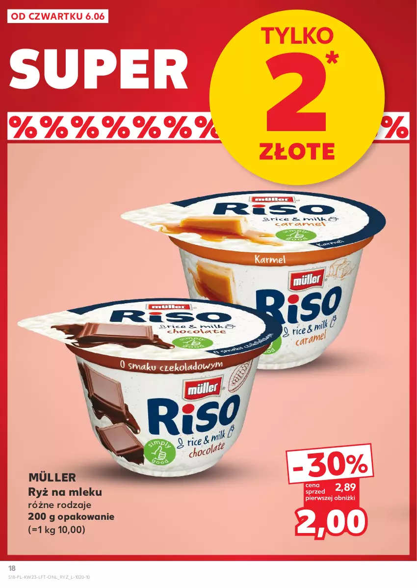 Gazetka promocyjna Kaufland - Gazetka tygodnia - ważna 06.06 do 12.06.2024 - strona 18 - produkty: Müller, Ryż, Ryż na mleku