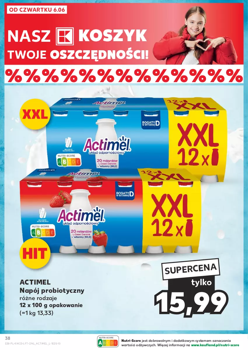 Gazetka promocyjna Kaufland - Gazetka tygodnia - ważna 06.06 do 12.06.2024 - strona 38 - produkty: Actimel, Kosz, Napój