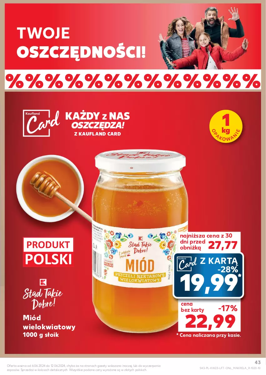 Gazetka promocyjna Kaufland - Gazetka tygodnia - ważna 06.06 do 12.06.2024 - strona 43 - produkty: Miód