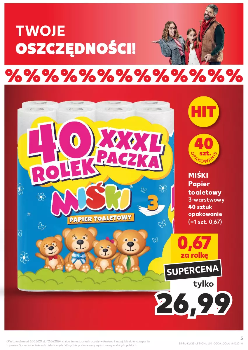 Gazetka promocyjna Kaufland - Gazetka tygodnia - ważna 06.06 do 12.06.2024 - strona 5 - produkty: Papier, Papier toaletowy