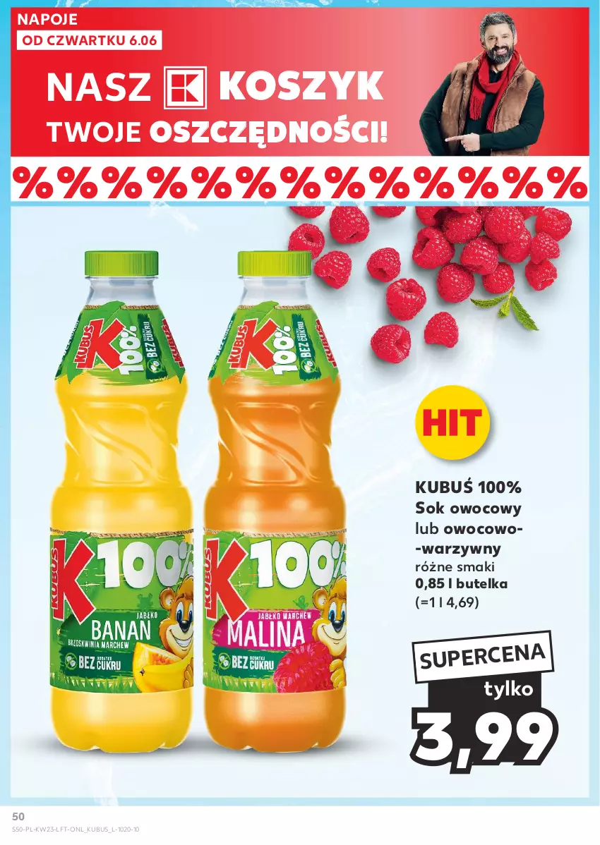 Gazetka promocyjna Kaufland - Gazetka tygodnia - ważna 06.06 do 12.06.2024 - strona 50 - produkty: Kosz, Kubuś, Napoje, Sok