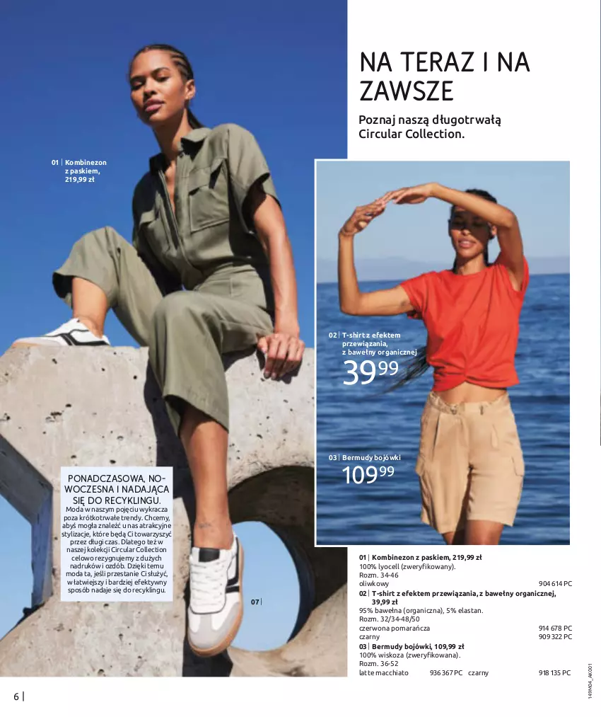 Gazetka promocyjna Bonprix - MODA NA KAŻDY DZIEŃ - ważna 03.04 do 03.07.2024 - strona 8 - produkty: Bermudy, Chia, Kombinezon, Moda, T-shirt, Tera, Wełna