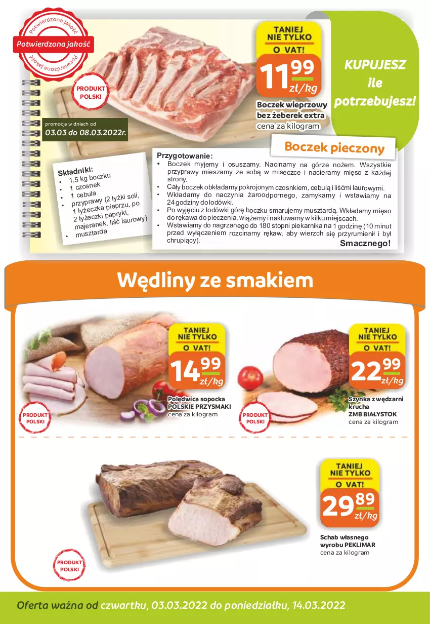 Gazetka promocyjna Gama - Gazetka Gama - ważna 14.03.2022 do 03.03.2023 - strona 2 - produkty: Boczek, Boczek pieczony, Boczek wieprzowy, Gra, Kawa, Laur, Mięso, Mus, Noż, Piec, Piekarnik, Polędwica, Por, Przyprawy, Przysmaki, Rum, Szynka, Top