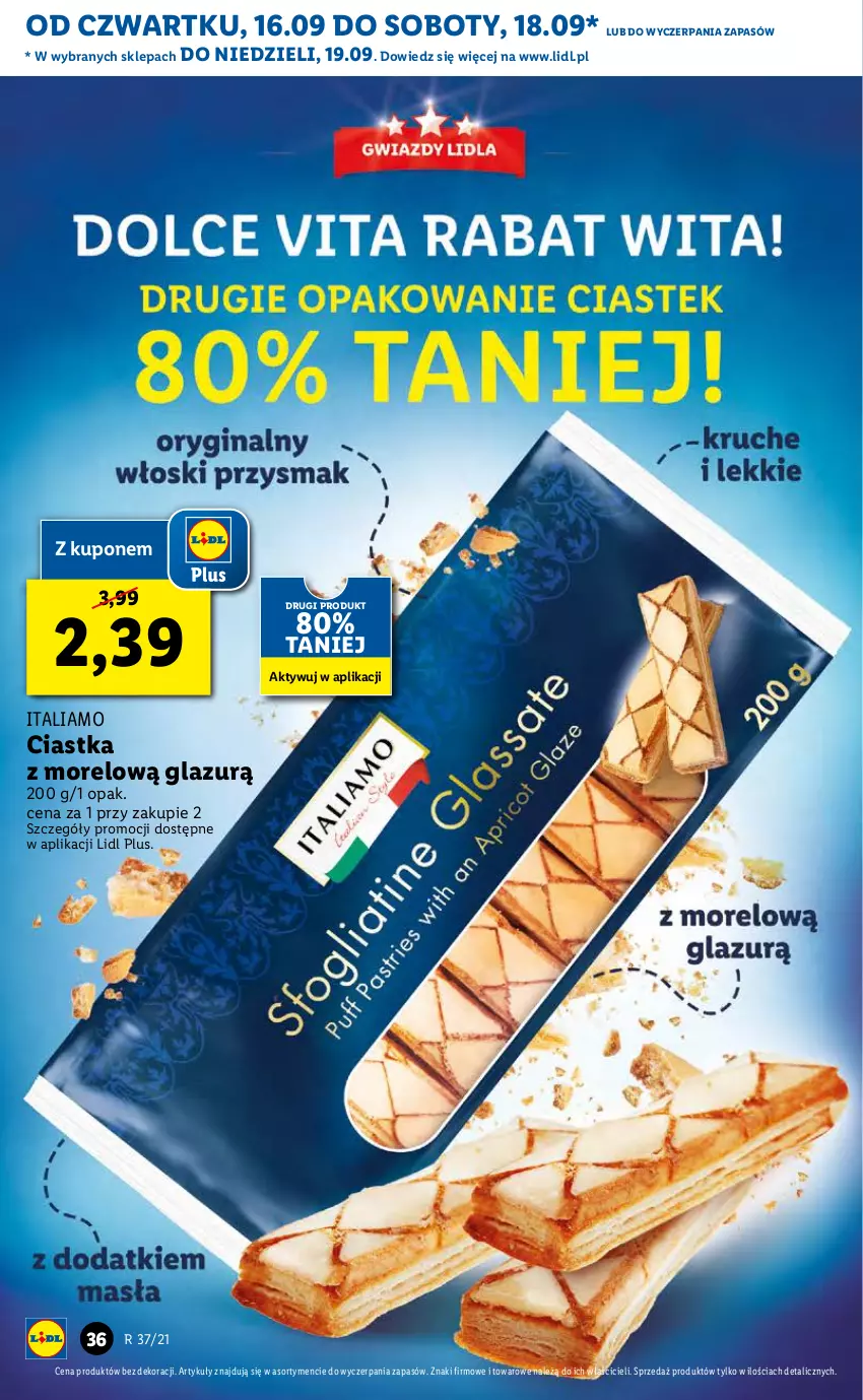 Gazetka promocyjna Lidl - GAZETKA - ważna 16.09 do 19.09.2021 - strona 36 - produkty: Ciastka, Lazur