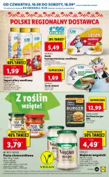 Gazetka promocyjna Lidl - GAZETKA - Gazetka - ważna od 19.09 do 19.09.2021 - strona 23 - produkty: Majonez, Serek wiejski, Ser, Por, Jogurt, Rolmlecz, Serek homogenizowany, Serek, Burger, Jogurt pitny, Roślinny burger